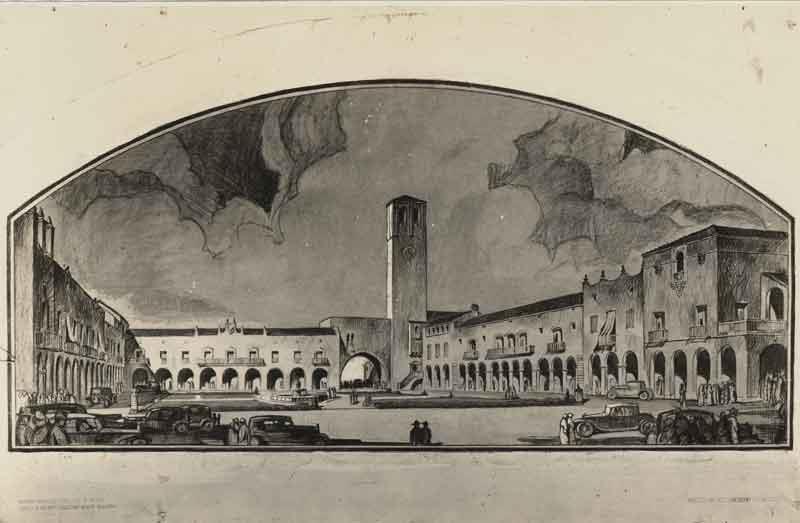 Original plans for Valmonte Plaza